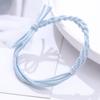 Goma para el Cabello de Lazo Sencillo, Cuerda para el Cabello Trenzada Doble, Pulsera Hecha a Mano para Novio, Tejido al por Mayor de Accesorios para el Cabello