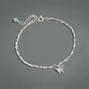 Pulsera de Mariposa Plateada para Mujer Plata de Ley S925 Simple Moda Estilo Bosque Gentil Diseño de Nicho Lujo Ligero Joyería de Gama Alta