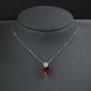 E-commerce Europa y Estados Unidos collar con colgante de corazón sincero transfronterizo rojo femenino nicho alto x4877