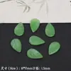 Imitación de Vidrio Color Ágata Verde Aventurina Vidrio con Agujero para Joyería Calabaza Cuentas Sueltas Accesorios para Pulsera Collar Colgante DIY Venta al por Mayor
