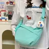 Bolsa Cruzada de Nailon Estilo Japonés para Empanadas, Bolso Cruzado Simple con Cremallera de Gran Capacidad para Mujer, Adecuado para Viajar al Trabajo y Asistir a Clases, Bolso de Hombro Único, Bolso Elegante para Dama