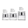 Frasco Dosador de Creme de Vidro Simples Personalizado Portátil Espessado Cosmético Creme para Olhos Transparente Creme Facial Frasco de Vidro para Creme