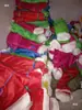 Banderas de cuchillo de cinco colores banderas coloridas banderas ondeantes coloridas banderas de brocado fajas brazaletes mangas de brazo banderas rojas ondeantes banderas triangulares accesorios de bandera de brocado