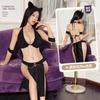 Conjunto de Lingerie Jiuli Qingchuan Ny Transparente Sexy Puro Desejo Roupa de Dormir Cos Sabor Sexy Roupa de Dormir