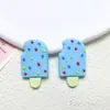 Zapatos de pegamento suave de PVC accesorios para agujeros dibujos animados lindos helado helado horquilla DIY caja de almacenamiento material para vaso de agua al por mayor