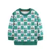 Moletom Infantil Estilo Europeu e Americano, Nova Camisa Esportiva Infantil Estampada de Dinossauro para Outono, Camiseta Básica Fashion com Gola Redonda, Lote Misto