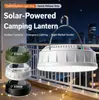 Luz de Camping Solar Recargable con Luces de Cadena de Colores