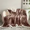 Manta Gruesa de Doble Capa de Lana de Cordero, Terciopelo de Leche, Franela y Forro Polar 2026 para Hogar, Dormitorio, Oficina, Transmisión en Vivo, Comercio Electrónico