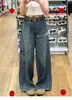 Jeans de pierna ancha estilo workwear americano para mujer, nuevo modelo primavera y otoño 2026, holgados, adelgazantes, casuales, con caída, pantalones rectos a la moda