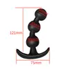 Perlas anales de silicona, perlas de placer de silicona, perlas anales pequeñas para autoplacer, masajeador anal masculino, usable para uso en exteriores
