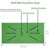 Alfombrilla de entrenamiento de trazado de práctica de swing de golf material de buceo interior GOLF alfombrilla de seguimiento de entrenamiento para principiantes transfronteriza