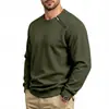 Moletom de gola redonda com zíper diagonal, cor sólida, quente, folgado, peso pesado, fleece, outono e inverno, europeu e americano, esportivo casual masculino