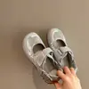 Sapatos Mary Jane de Velcro Ran Ge 2026 em Estoque, Estilo Europeu e Americano, Sapatos Flats Versáteis Casuais, Sapatos de Boca Rasa