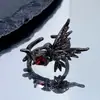 Anillo de Halloween Transfronterizo Araña Cuervo Fantasma Calabaza Hueso Fantasma Anillo Personalizado Oscuro Nicho Punk para Mujeres