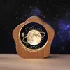 Luz de Noche de Cristal de Estrella Cielo Estrellado de Luna Delfín Medusa Decoración de Escritorio de Dormitorio Regalo de Cumpleaños Creativo para Mamá