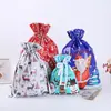 Amazon Set de Bolsas de Regalo de Navidad Bolsa Nueva para Dulces de Nochebuena Cordón Decoración Navideña Bolsa de Regalo Bolsa de Regalo