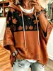 Nueva Sudadera con Capucha y Cordón de Manga Tres Cuartos 2026 Ropa Europea y Americana para Mujer Estación Independiente de Amazon Más Vendida Ropa de Abrigo Holgada
