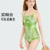 Nuevo Modelo 2026 Traje de Baño Enterizo Estampado de Alta Gama Senyeidie para Mujer, Elegante y Moderno Traje de Baño de Natación Adelgazante