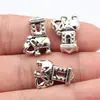 19X14X8.5Mm 4.8g Color Plata Antigua Agujero Grande Cuentas de Elefante Accesorios para Joyería DIY Venta al por Mayor desde Fabricante