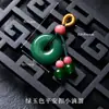Acessórios de Cristal Natural Vagem de Lótus Pequeno Pingente Pequeno Pingente de Jade Hetian Pulseira de Contas Pequenas Acessórios DIY
