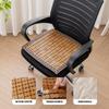 Alfombrilla de asiento de verano transpirable para oficina, silla de coche, sedentario, mahjong, bambú, universal, ventilada, alfombrilla para pedos