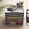 Estante para Archivos Estante de Almacenamiento Multicapa Estante de Almacenamiento de Archivos de Escritorio Estante de Datos A4 Almacenamiento de Carpetas Estante para Archivos Multicapa