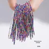 Europa e Estados Unidos transfronteiriços pulseira elástica de strass multicolorida moda incrustação de diamante colorido joia de temperamento simples criativa vendas diretas da fábrica