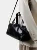 Bolso Boston de Cuero con Asa de Bolos, Moda Nueva, Diseño de Nicho, Bolso Cruzado Casual y Versátil