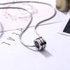 Collar de Acero de Titanio con Colgante Sencillo de Cintura Pequeña, Cadena de Espiga, Corto para Hombre, Hip-hop, High Street, Alta Calidad, Cadena para Clavícula, Accesorios para Mujer