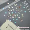 Pedras de Strass Hua Zi de Fundo Plano para Nail Art, Strass Brilhantes K9 de Borda Invertida Pequenos de Fundo Plano de Formato Irregular, Decorações Coloridas Mistas de Strass para Unhas