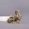 Latón Caballo Éxito Escritorio Mesa de Té Adorno Calabaza Lingote Zodiaco Caballo Decoración Hogar Sala de Estar Oficina Decoración