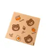 Papel Couché Hamburgés Papel Resistente a la Grasa Papel Desechable para Sándwiches Cortable Papel de Horneado Grado Alimenticio Papel Triangular para Envolver Pan