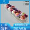 Caja de Flores Rectangular Transparente de Acrílico, Caja de Flores para Rosas y Lirios para Escritorio Sala de Estar