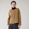 Nuevo Abrigo de Lana Estilo Francés 2026 para Mujer, Longitud Corta, Apto para Personas Petites, Versátil, Chaqueta de Lana de Botonadura Única