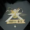 Flor de Muñeca para Dama de Honor Flor de Mano para Grupo Hermana de la Novia Estilo Bosque Boda Coreana Pulsera de Boda Padres Novio Padrinos Ramillete