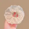 Novo Doce Princesa Grande Renda Bebê Gentil Elegante Estilo Ballet Círculo de Cabelo Xadrez Multicamadas Meninas Cor Sólida Acessório de Cabeça