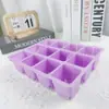 Macetas para Plántulas Transfronterizas, Cajas de Semillas para Cultivo, Bandejas para Plántulas Humectantes y Cálidas, Cajas de Plástico para Plántulas de 12 Agujeros Desmontables y Reutilizables
