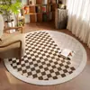 Sofá de Sala de Estar Mesa de Café Manta Esterilla para Piso de Estudio Esterilla para Silla Giratoria Esterilla para Silla Mecedora Cama de Dormitorio Esterilla de Mesita de Noche Alfombra Redonda de Gama Alta