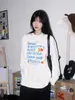 Nova Camiseta Branca de Algodão Puro de Manga Longa, Tamanho Grande, Solta, para Mulheres, com Design de Camisa para Usar por Baixo, Tops Nicho de Outono para Mulheres