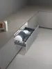 Suporte de Pratos Triplo Quadrado de Aço Luxo