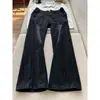 Jeans retro americanos con efecto de onda de agua para hombre, principios de otoño, pierna recta, pierna ancha, ligeramente acampanados, tiro alto, pantalones vaqueros curvos geniales