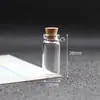 Mini Garrafa de Vidro com Rolha de Cortiça Transfronteiriça Pingente de Garrafa de Desejos Simples/Dupla Pendurada Enfeite de Garrafa de Vidro Recarga de Perfume Pedra Triturada Venda por Atacado