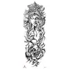 Adesivos de tatuagem de braço inteiro em estoque atacado original flor braço à prova d'água padrão de tatuagem adesivos de tatuagem Emmy