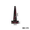 Bisagra en forma de T, bisagra para puerta de granero, puerta con cojinete ranurado, bisagra de hierro de 6 pulgadas, bisagra negra, bisagra de correa triangular en forma de T