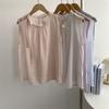 Chaleco de Gasa sin Mangas con Cinta Lateral para Mujer Verano 2025 Nuevo Estilo Francés Lujo Ligero Elegante Camisa Top Chic