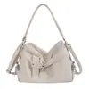 Nova Bolsa Feminina Outono 2026 Bolsa Tote Vintage Transfronteiriça de Grande Capacidade Bolsa de Ombro Macia Bolsa Transversal