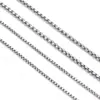 Cadena cuadrada de titanio y acero con perlas para hombre y mujer, cadena para suéter de personalidad, todo a juego, collar de moda hip hop, cadena a juego de acero inoxidable