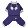 Ropa para mascotas otoño e invierno abrigo de algodón ropa para perros ropa impermeable para mascotas invierno 26 estampado de auriculares abrigo de algodón de cuatro patas