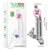Manga de Diente de Lobo de Cristal Dragón Volador Elefante Volador Control Remoto Inalámbrico Manga Vestible Manga de Vibración Extendida para Uso de Placer Adulto