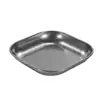 Plato Cuadrado Retro de Acero Inoxidable 304 para Pastel y Bocadillos Bandeja Vintage Plato para Barbacoa Plato para Pollo Frito y Papas Fritas